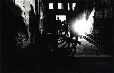 403368 Gezicht in het pand Vredenburg 29 (voormalige bioscoop Palace) te Utrecht, tijdens een verbouwing.